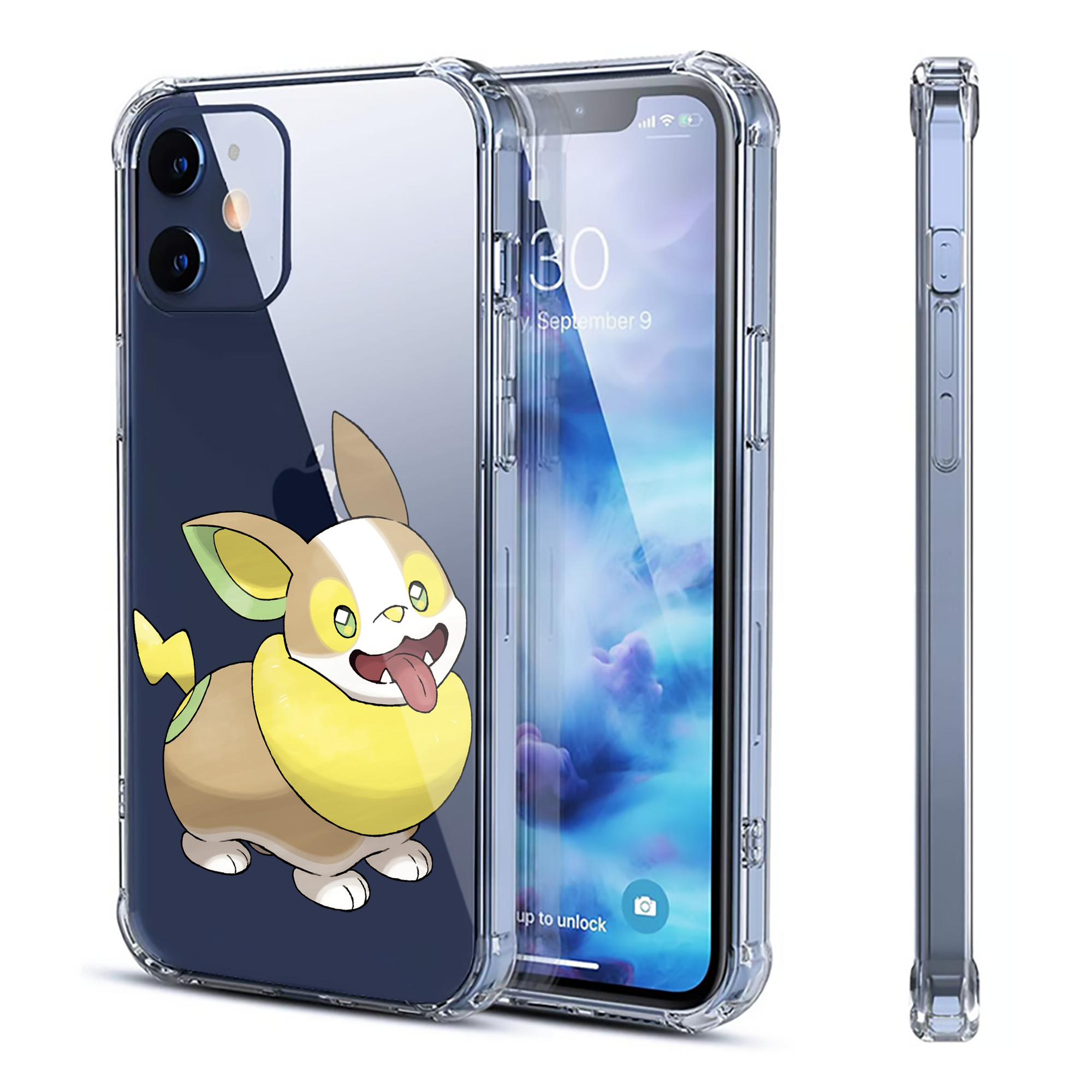 （画像用） ポケットモンスター Pokémon 【iPhone 12シリーズ対応】透明スマホケース（クリアソフトケース）